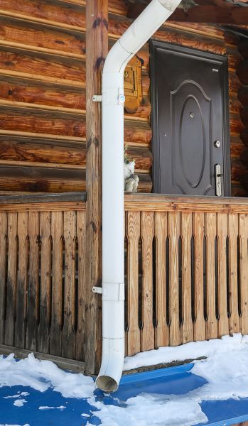 Porch Downspout Installation in Bloomington