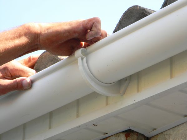 Plastic Gutter Repair in Bloomington